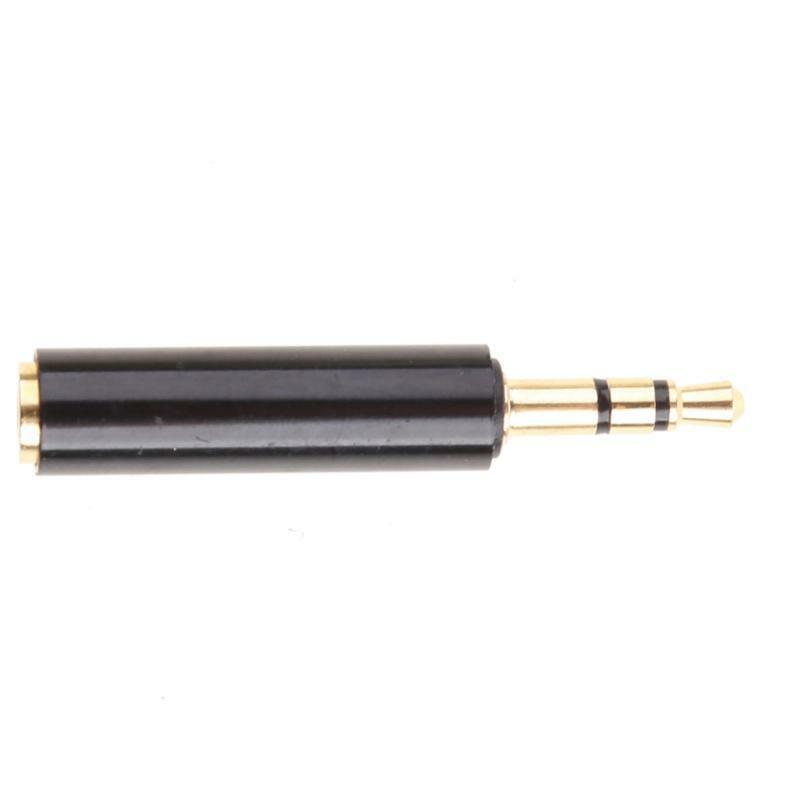 Mini 3.5mm Stereo Male 4 Pole Plug To 3.5mm Female Jack Audio Connector Adapter