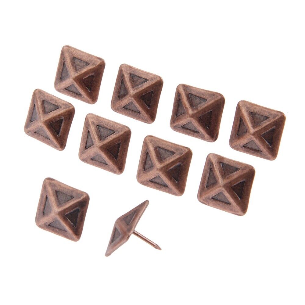 19*19mm Square Tacks Sofa Jewelry Box Furniture Upholstery Nails Pins Decorative