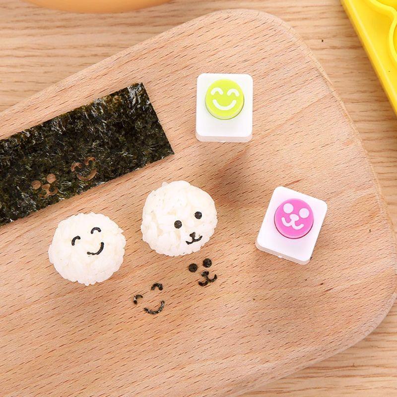 Onigiri Mold Rice Ball Sushi Maker DIY Handicraft Bento Accessories with Spoon