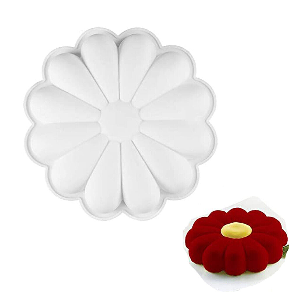 Jelly DIY Pastry Mousse Sunflower Flower Cake Mold Baking Tools Silicone