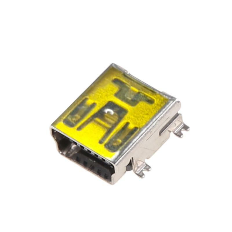 10 Pcs Mini USB Type B 5 Pin Female Socket Connector For Mobile Phone Charging