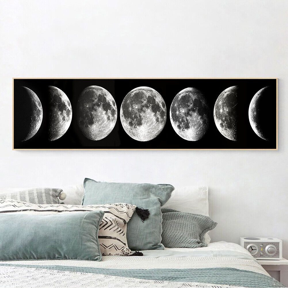 5D DIY Full Drill Moon Diamond Painting Rhinestone Craft Kit Wall Picture