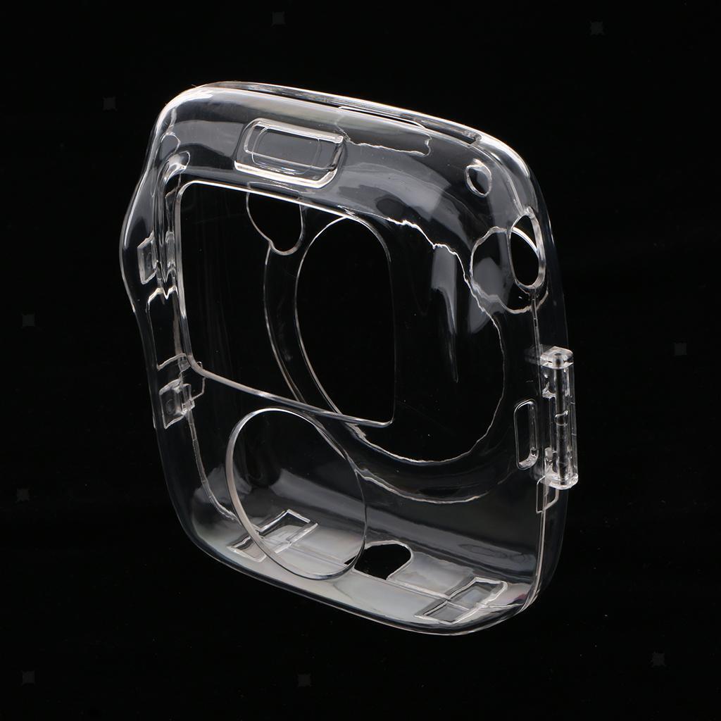 Crystal Hard PVC Cover with Removable Rainbow Shoulder Strap, Clear