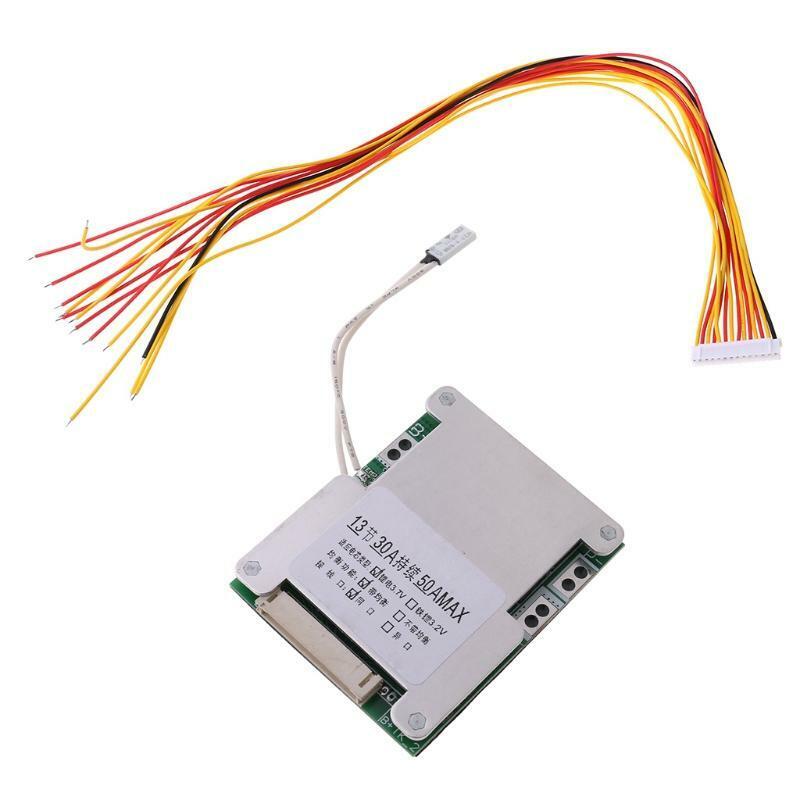 BMS 13S 48V 50A 18650 Li-ion Lithium Battery Pack Protection Equalizer Board PCB