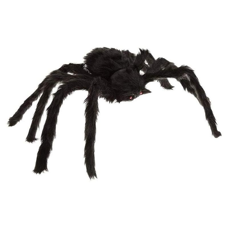 150cm Halloween Hairy Spider Scary Plush Giant Spiders for Haunted House Decor