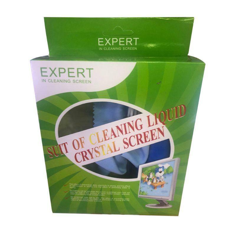 1Set Tablet Phone LCD Screen Cleaning Kit Screen Cleaner with Clean Brush Cloth
