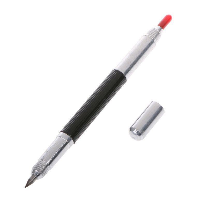 Double End Sharp Tungsten Steel Tip Scriber Clip Pen Ceramics Glass Shell Metal