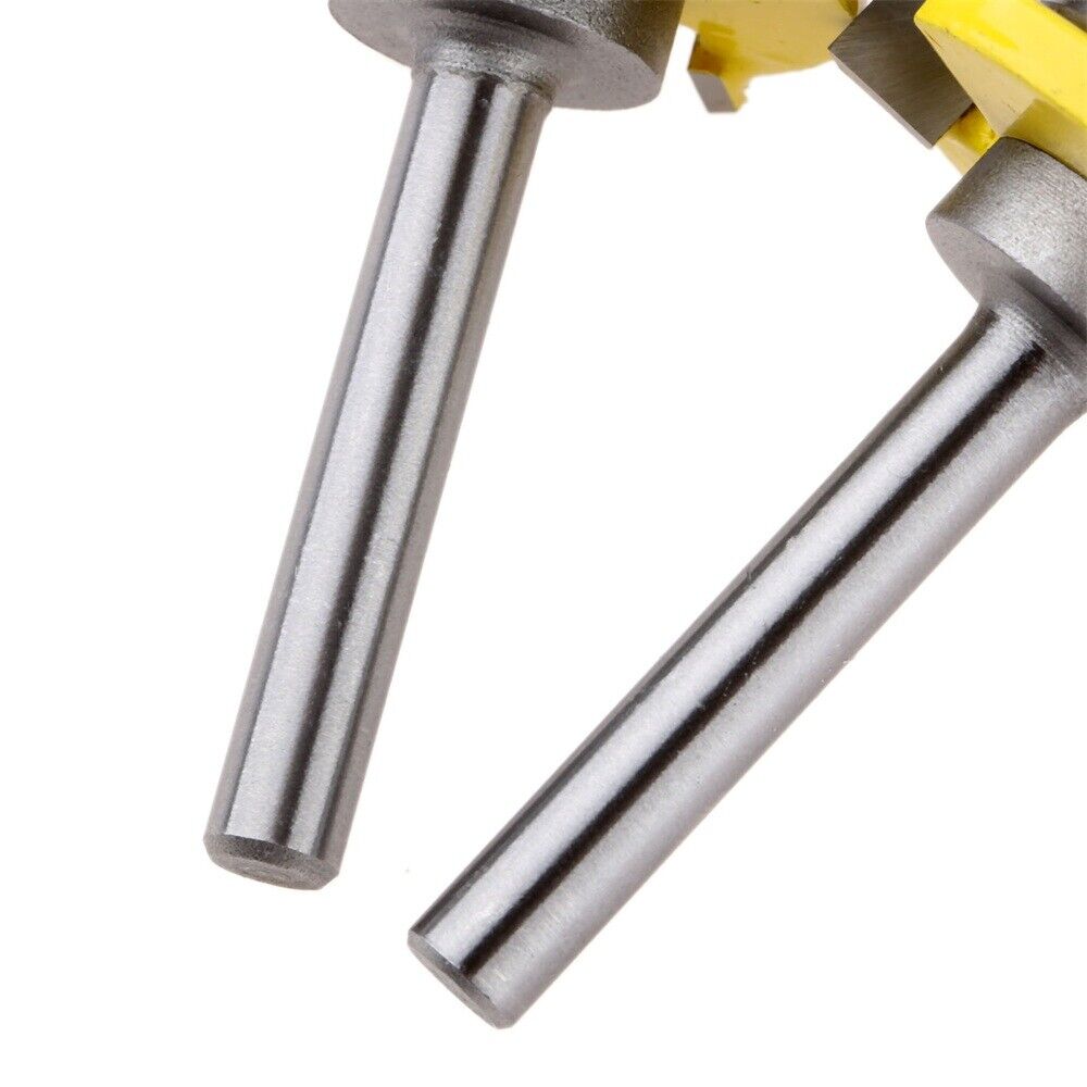 6.35mm Shank Woodworking Tongue & Groove Router Bits Milling Panel Wood Cutters