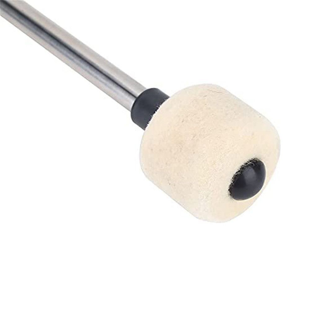 Instrument Stainless Steel Wool Felt Drum Stick Drum Kit Snare Stick JazzDrum