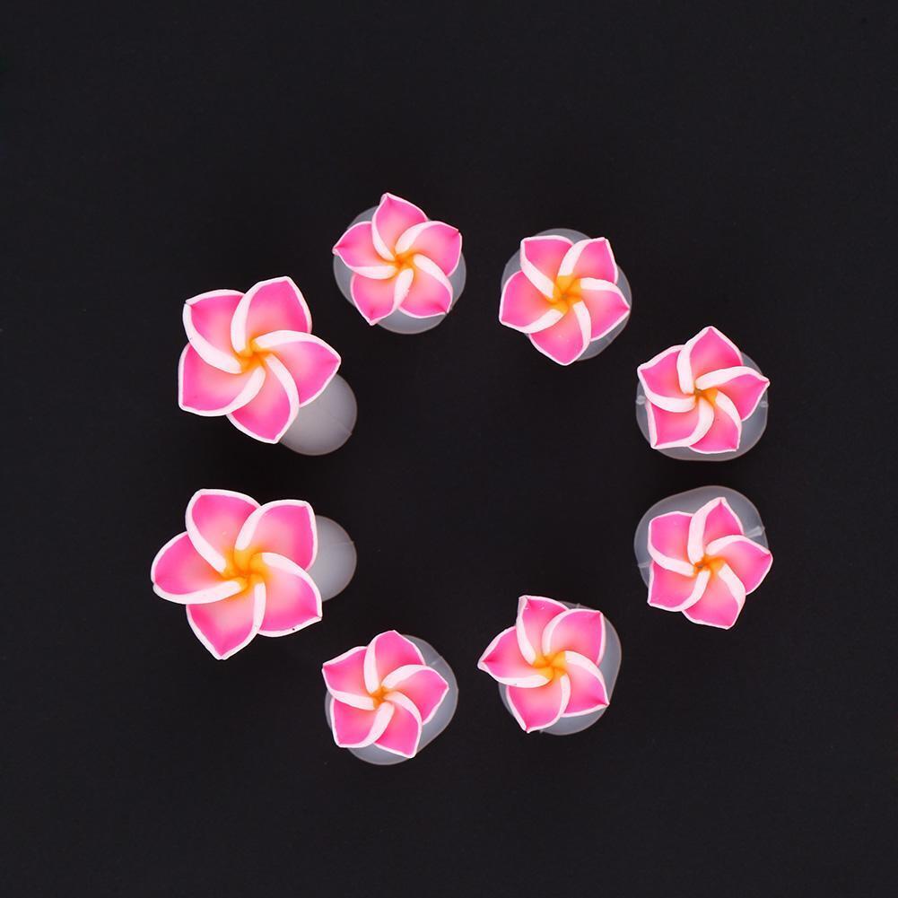 8pcs/set Silicone Toe Separator Salon Polish Manicure Pedicure Tool(Pink)
