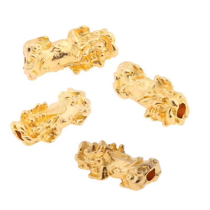 10 Pieces Lucky Pi Yao Charms Attract Wealth and Good Luck Pi Xiu Beads Pendant