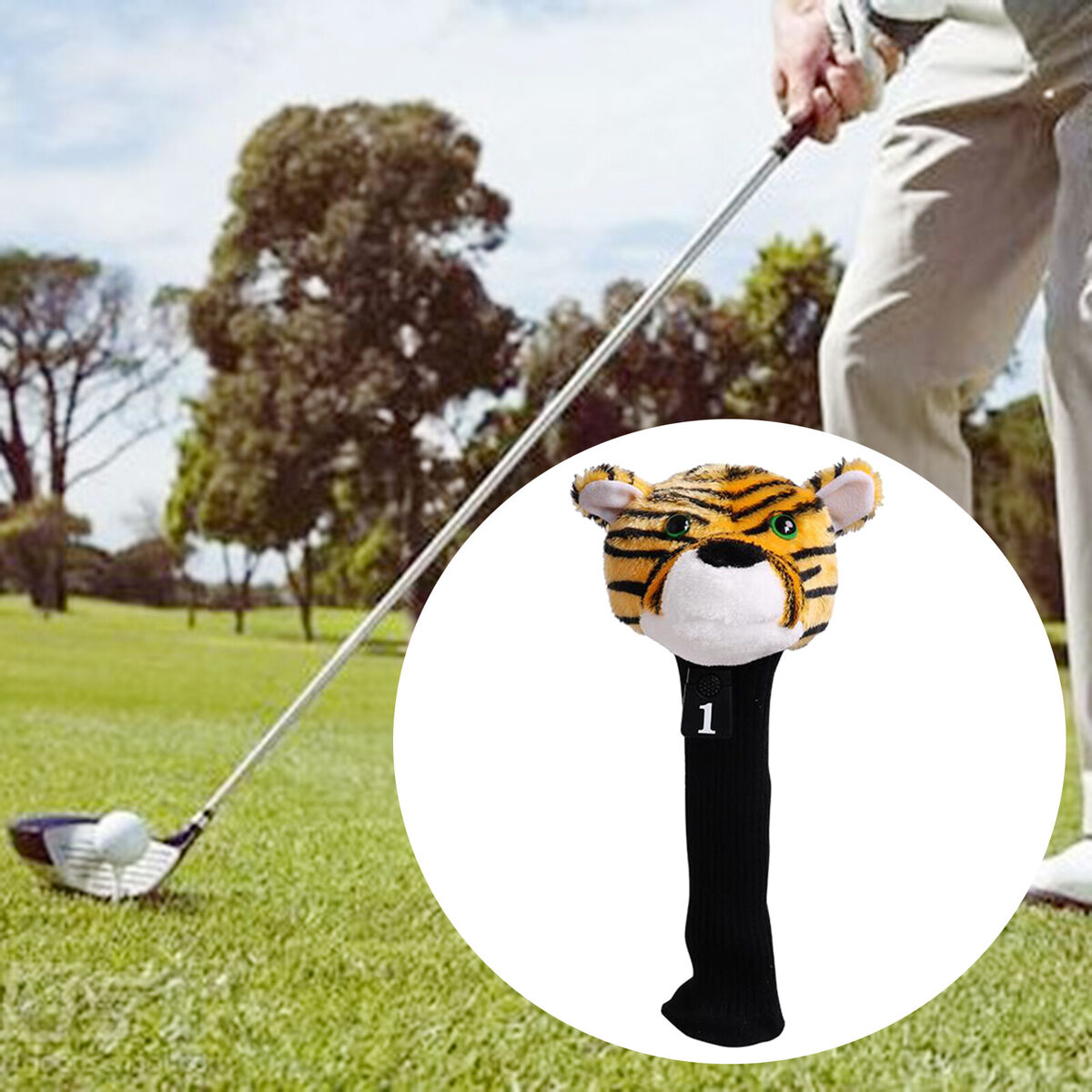 Plush Golf Wood Driver Head Covers Headcover Protection Replacement Animal