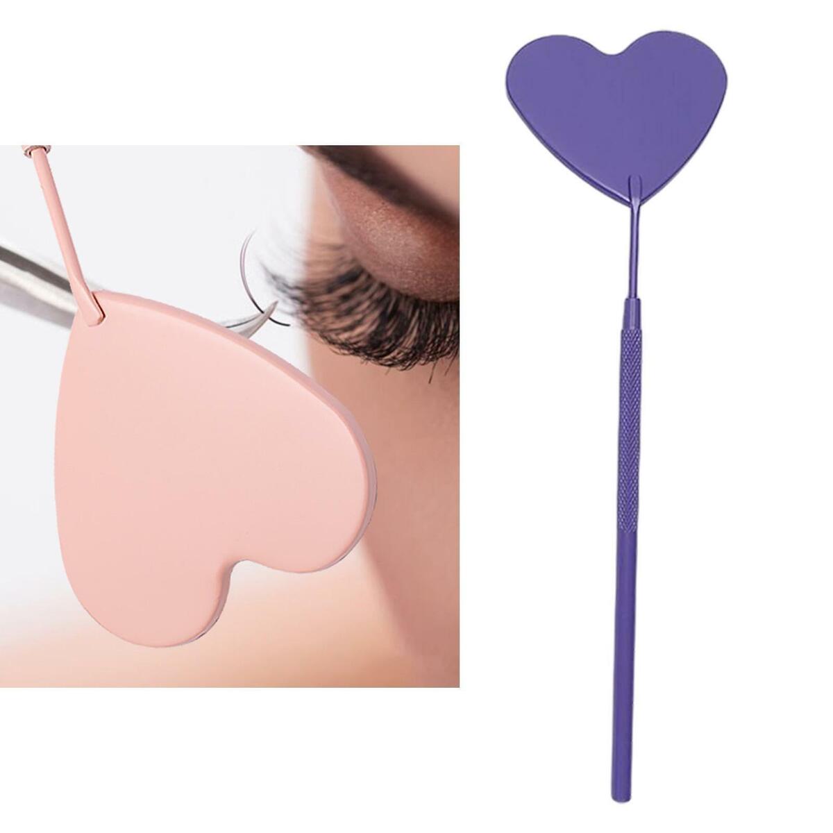 2x   Mirror Long Handle Lash Extension Mirror Makeup Tool