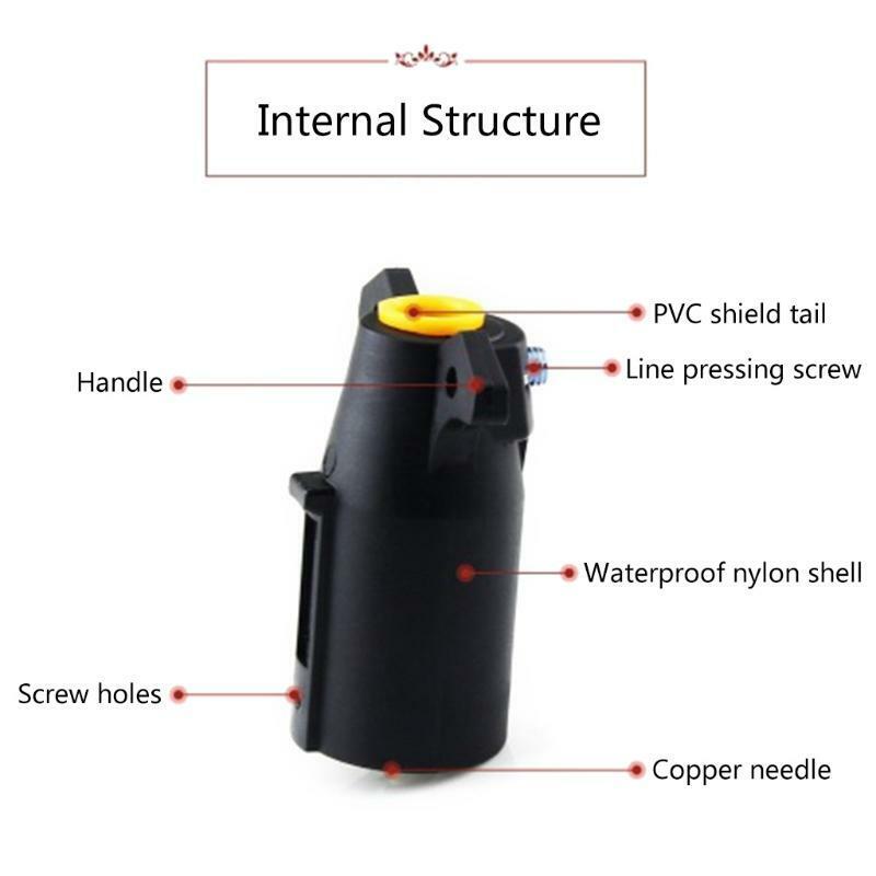 12V 7 Pin Towing Plug Trailer Caravan Electric Plug Socket Connector Adapter