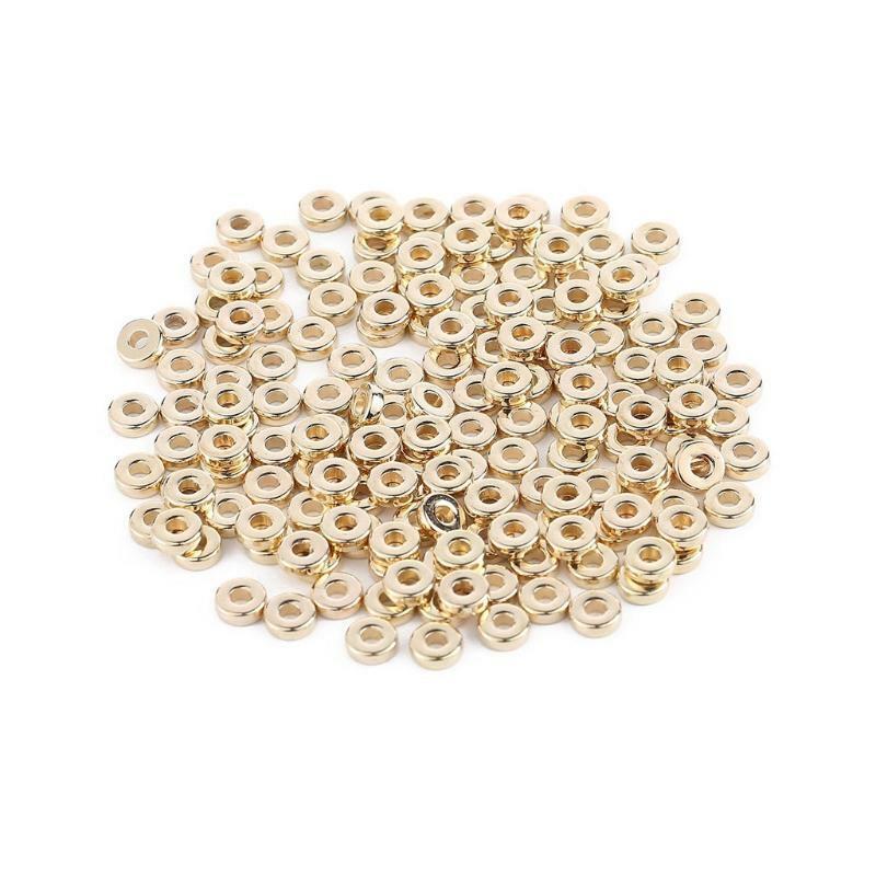 4200 Piece Assorted Spacer Beads Round Ball Faceted Spacer Beads for DIY Jewelry