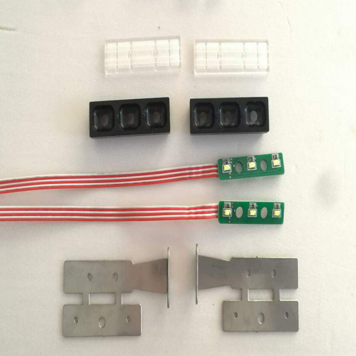 For 1/14 Tamiya Scania R620 1851 56352 Man RC Truck Metal Tail LED Light Bar Set