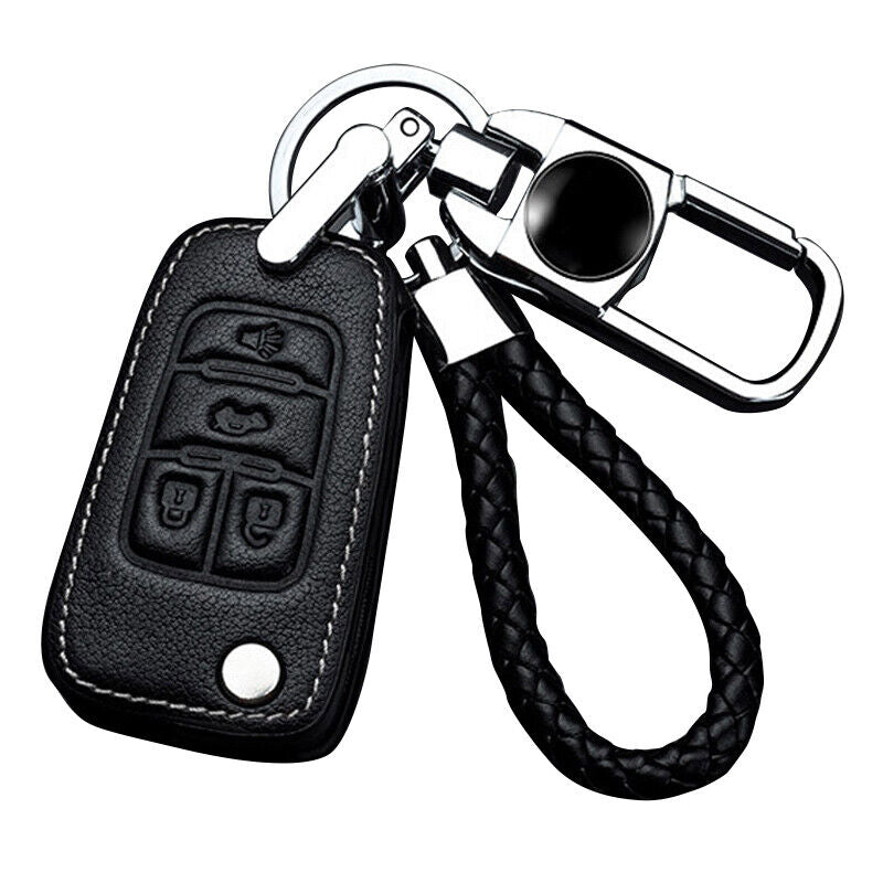 Leather Car Remote Key Fob Case Cover Fit For Chevrolet Camaro Cruze Equinox New