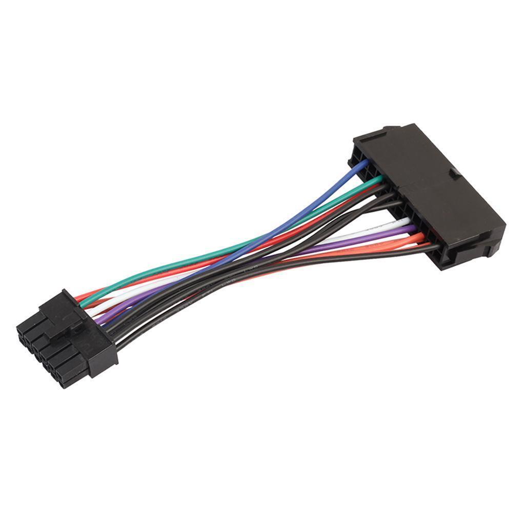 6 "ATX 24-pin Socket for 12-pin Converter Adapter, Power Supply Cable 18AWG