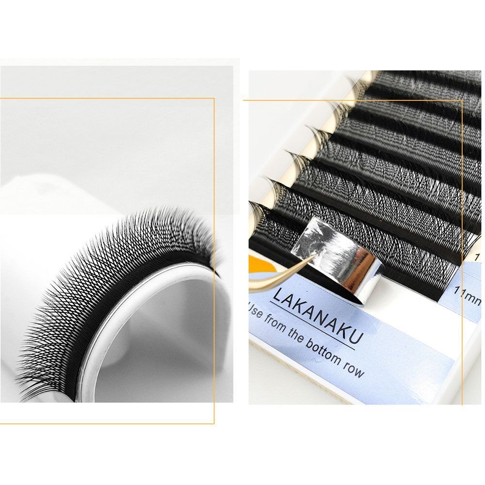 Handmade Natural Soft Thick YY Type Eye Lashes Extension False Eyelashes Black