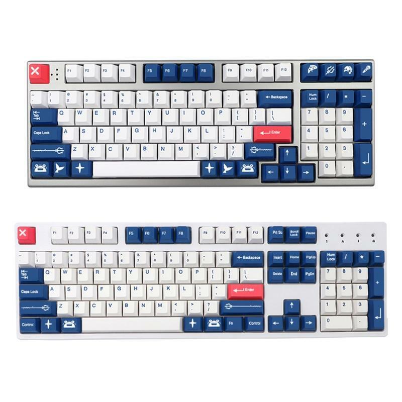138 Pieces PBT Keycap Cherry Profile Standard Sublimation Process Iso Key Cover