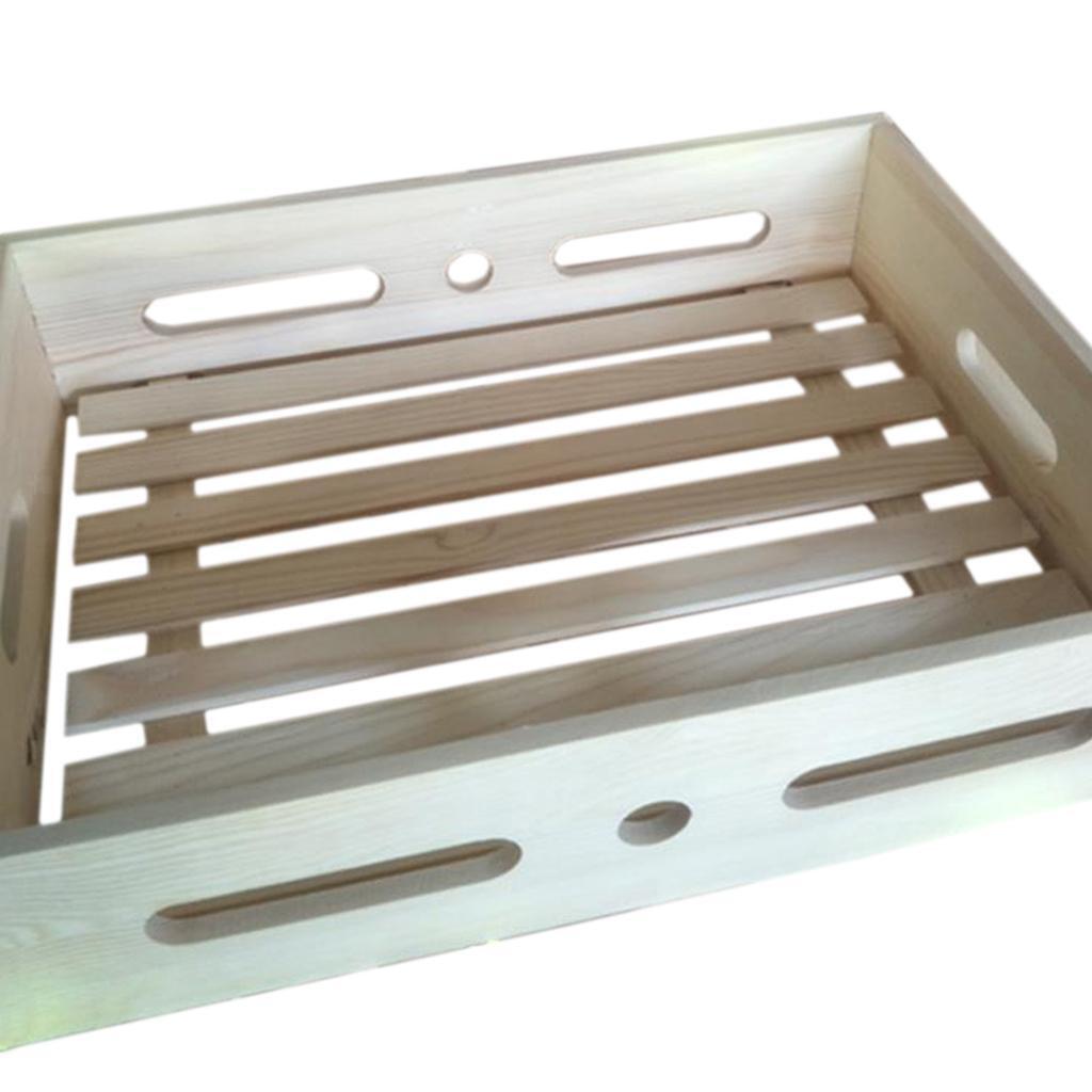 Durable Wooden Box with Handles for  Cooling DIY  Making Tools