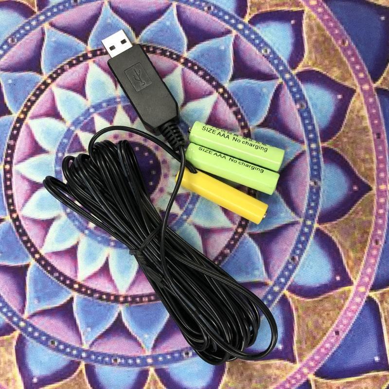 USB Power Supply Cable for AAA Battery Replace 4.5V 3 AAA Battery Eliminator