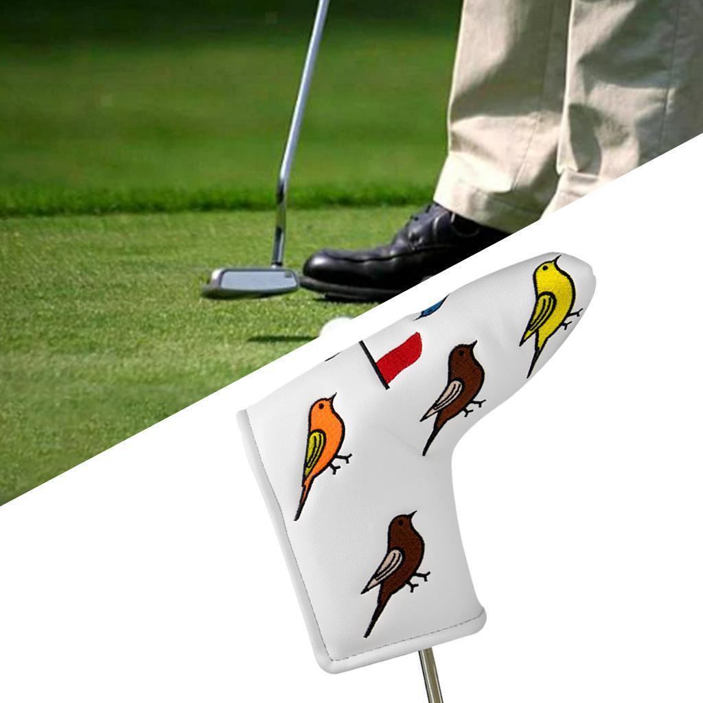 Golf Putter Head Cover Golf Club Headcovers Fit Most Putter Embroidery Socks