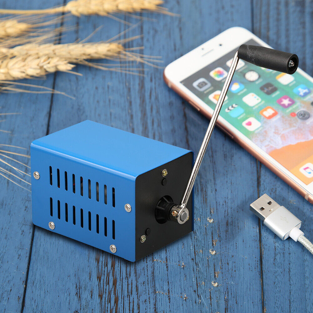 Outdoor Camping 20W Emergency Electric USB Generator Hand Crank Dynamotor