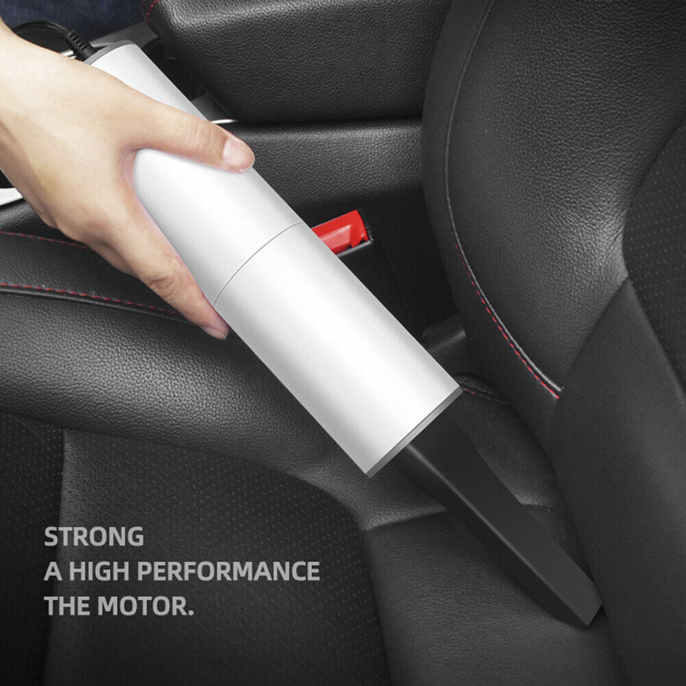 Mini Car Vacuum Cleaner Handheld 4000Pa 120W Wet Dry Home Cleaning (White)