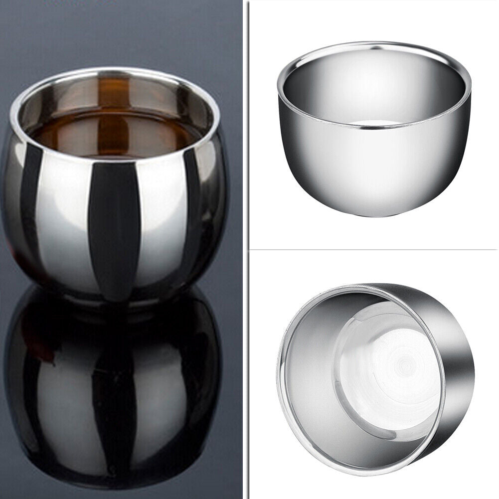 Double Layer Soap Cup Heat Insulation Smooth Shaving Mug Bowl (200ML)