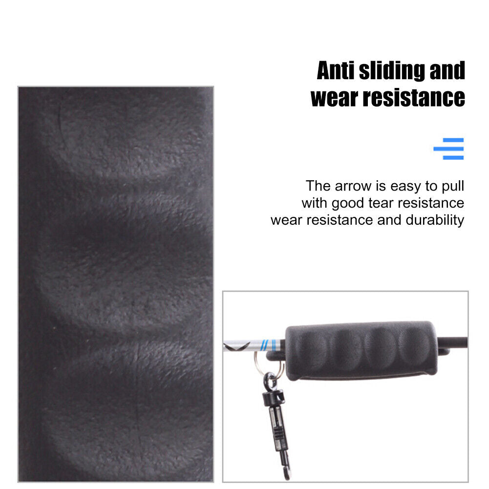 Outdoor Silicone Arrow Puller with Clip Shoot Archery Bow Remover (Black)