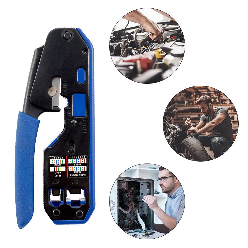 Multifunction Connector Crimp Plier Cable 8P/6P/CAT5/CAT6 Crystal Head Clip