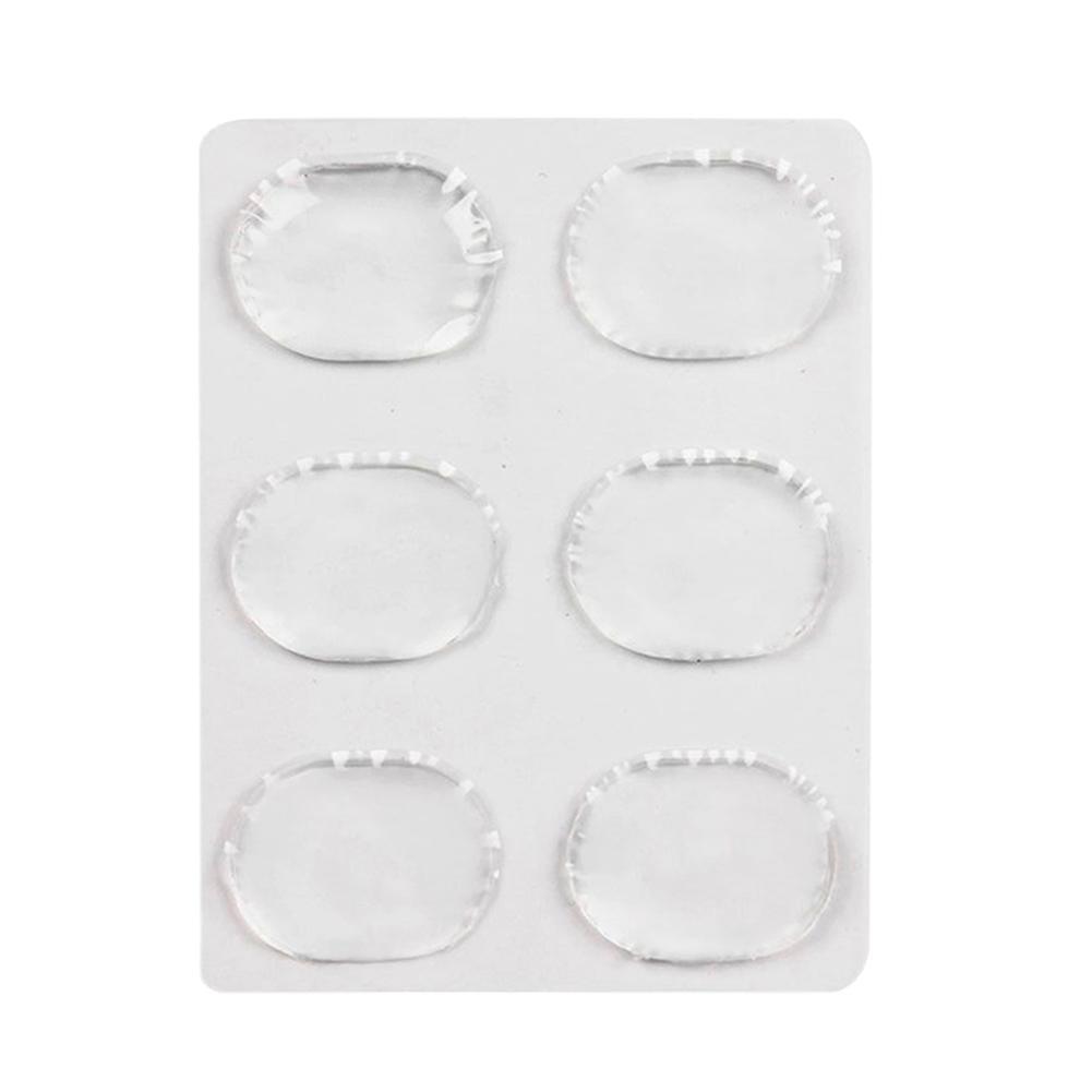6pcs/set Silicon Gel Snare Drum Mute Pads Transparent Drum Damper Mufflers