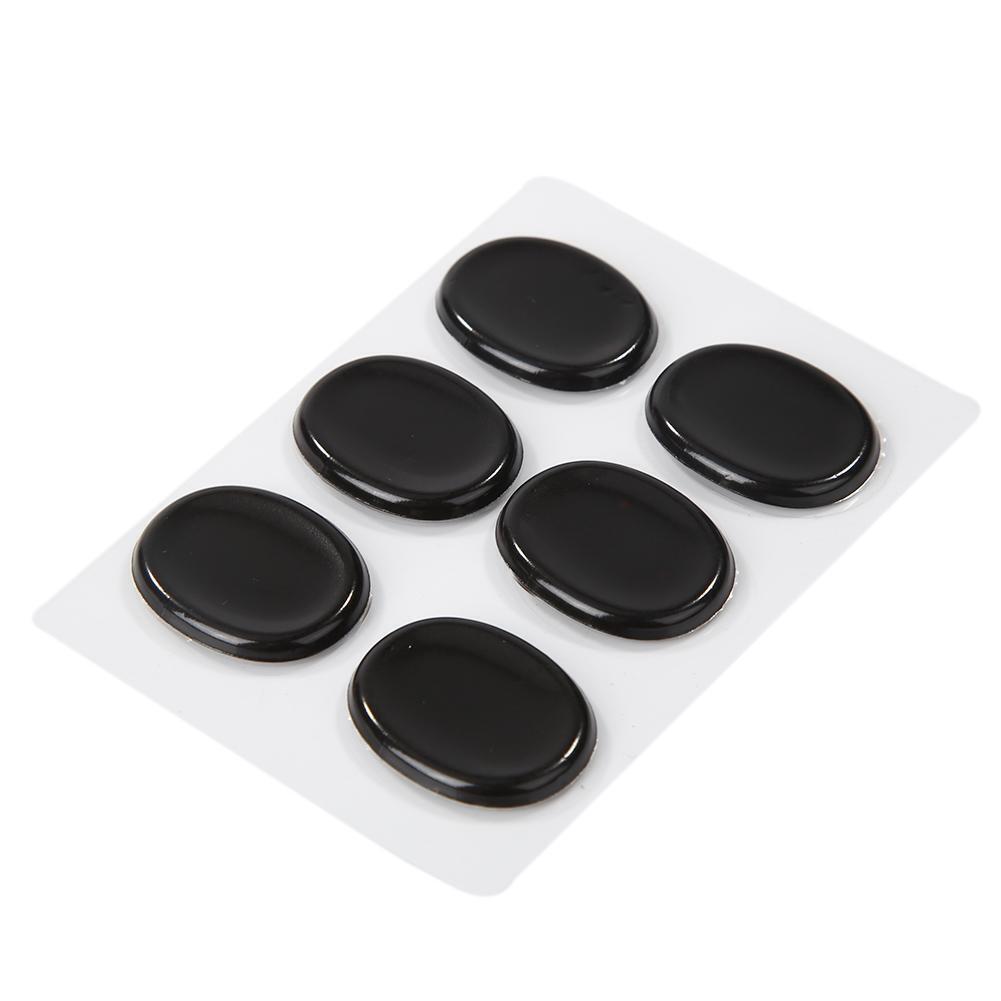 6pcs/set Snare Drum Mute Pads Silencer for Instrument Accessories (Black)