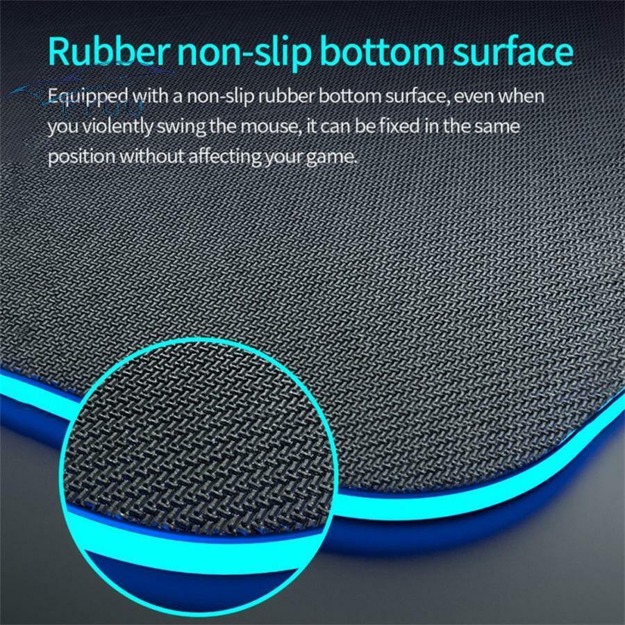 RGB Gaming Wireless Charging Computer Mouse Pad Luminous for PC LaptopTable Mat