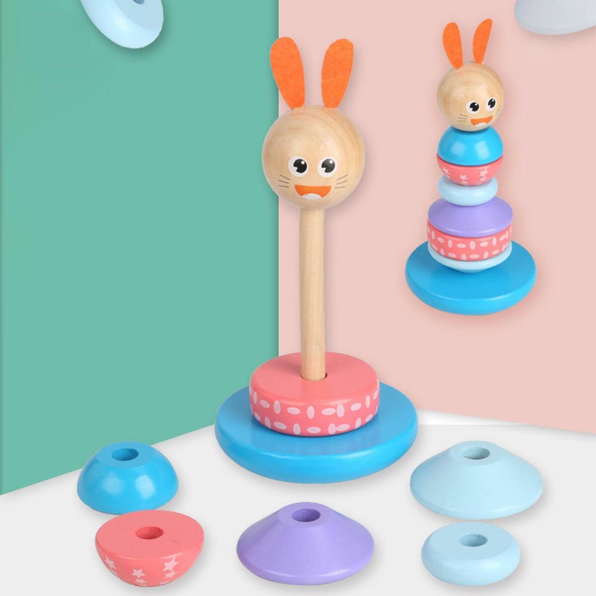 2 Pieces Stacking Puzzles  Sorting Rings Interactive Creative