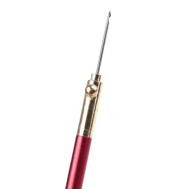 3 Pcs Embroidery Crochet Hooks with 9 Needles Wooden Handle French Tambour Hooks