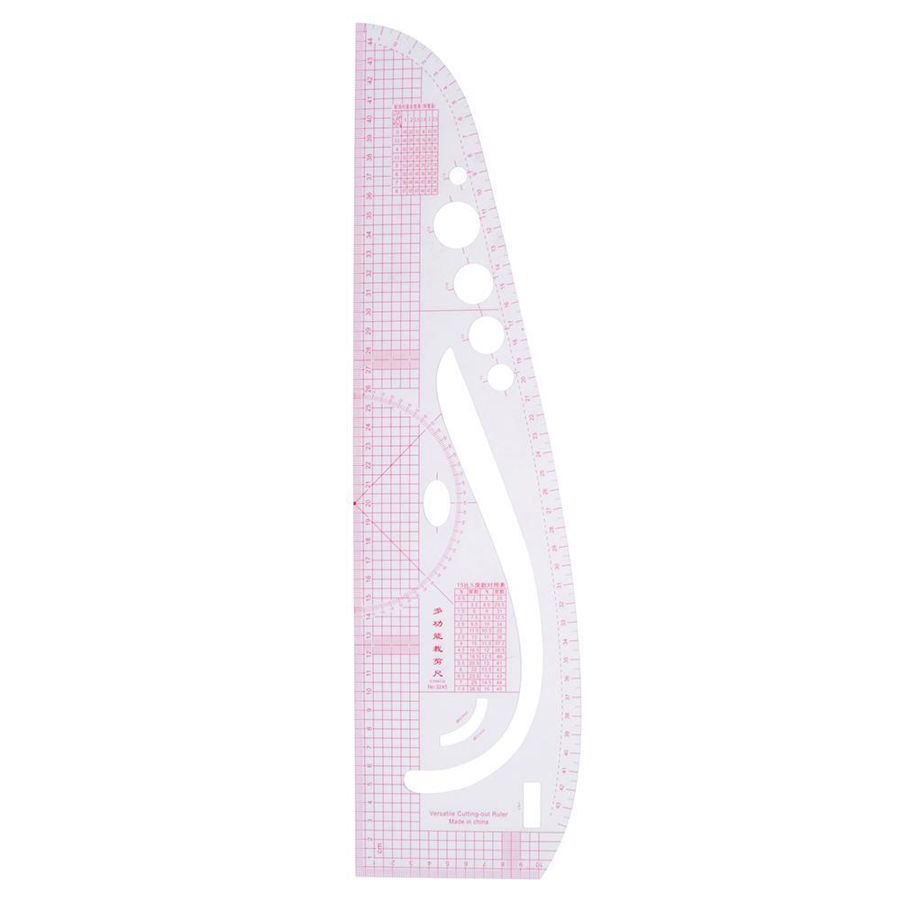 6pcs Multi-function Metric Curve Cutting Rulers Sleeve Clothing Yardstick