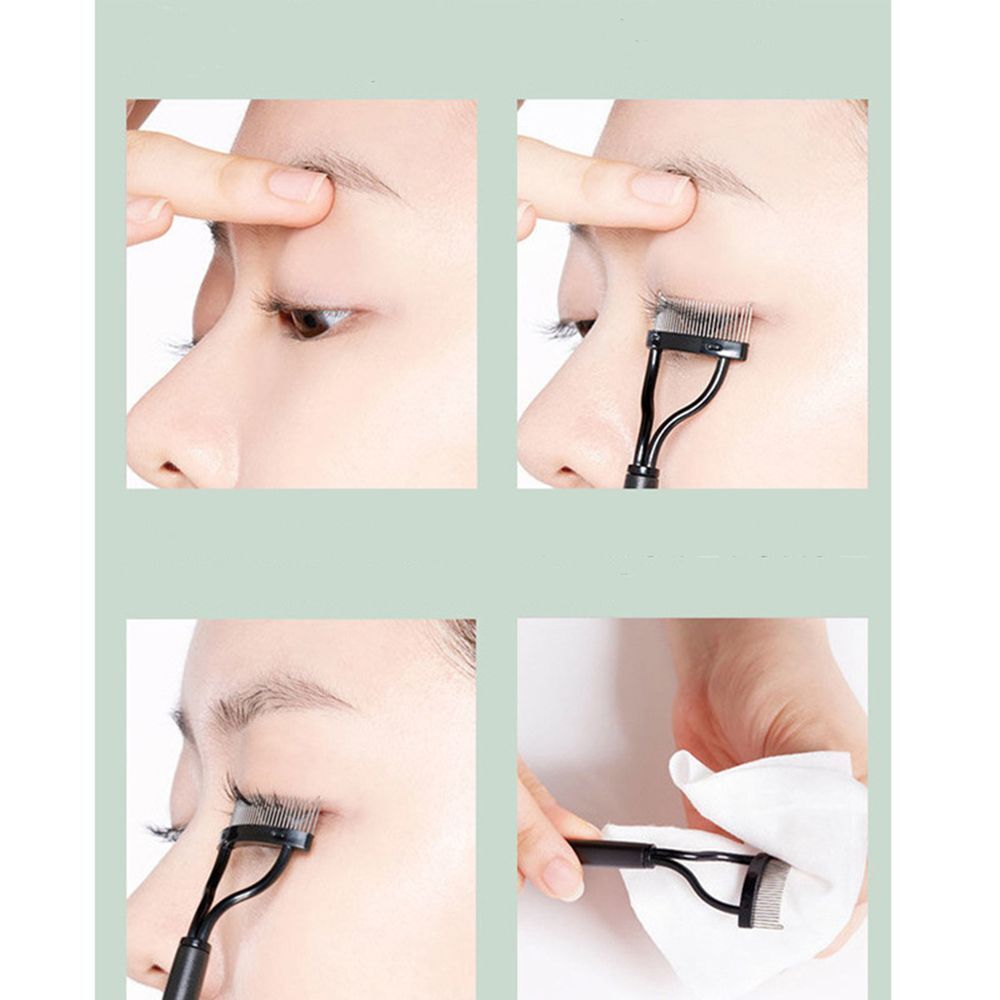 Mascara Guide Makeup Tool Eyelash Comb Eyebrow Brush Eyelash Comb Curler Tool