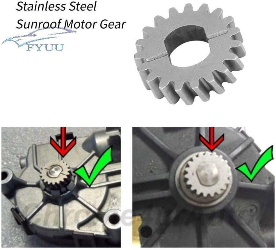 16.9x3.9mm Grey Auto Sunroof Motor Repair Gear For Mercedes-Benz W202 W203 W204