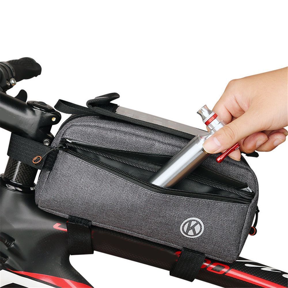 Holder Bicycle Frame Storage Bag Top Tube Pannier Touch Screen Bicycle Bags
