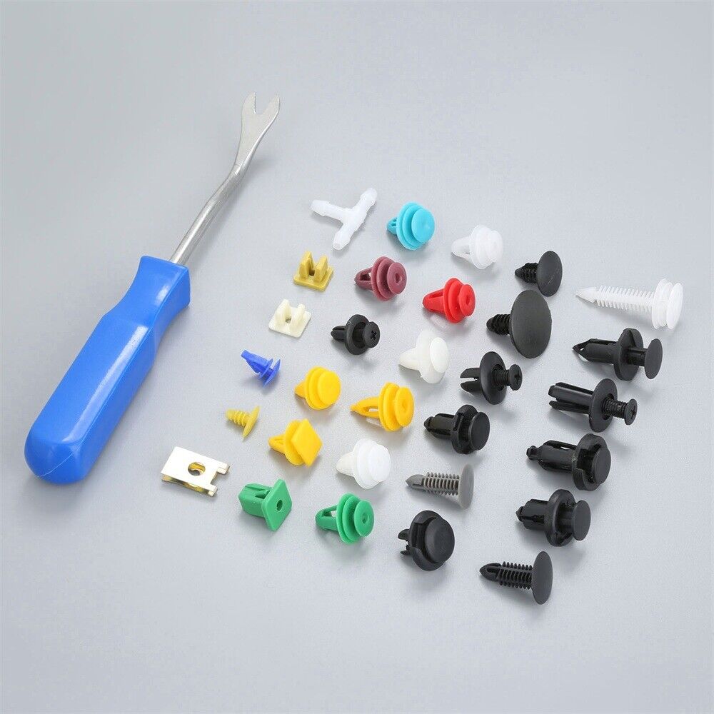 Plastic Various 500PCS Door Bumper Panel Fender Fastener with remover Tool