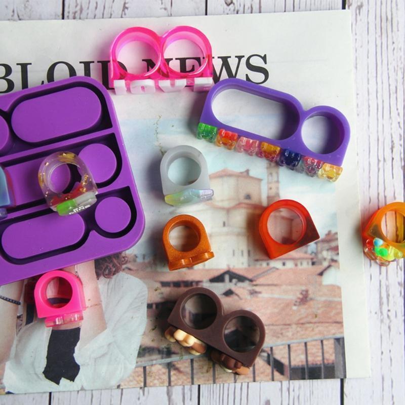 Jewelry Silicone Mold Set DIY Art Crafts Ring Making Tool Decorative Accessories