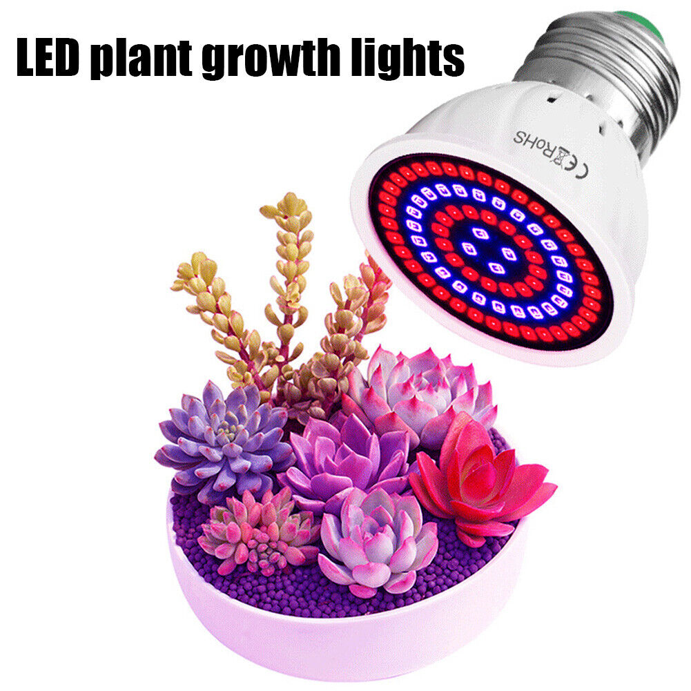 80 LED E27 Plant Growth Light Indoor Hydroponic Flowers Seedlings Grow Bulb