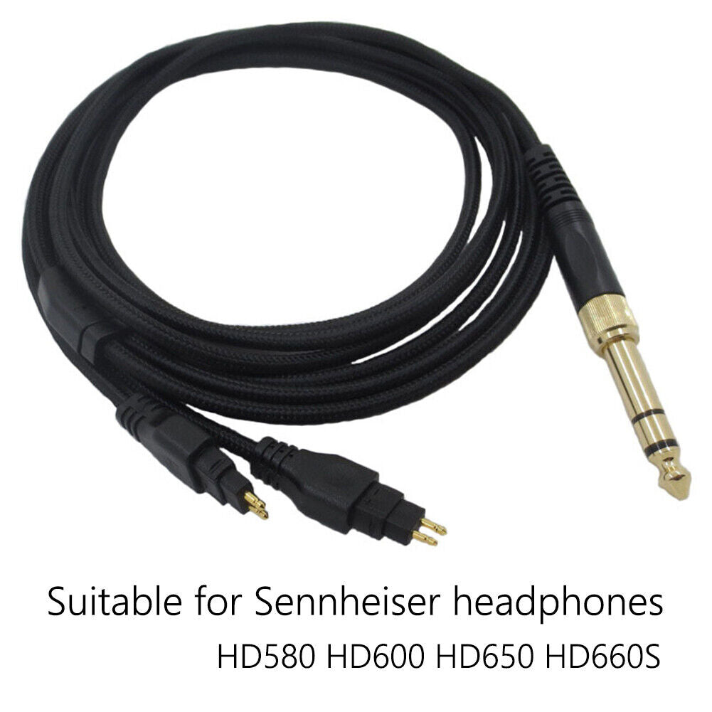 Replacement Cable for Sennheiser HD580 HD600 HD650 3.5mm Jack Headphones