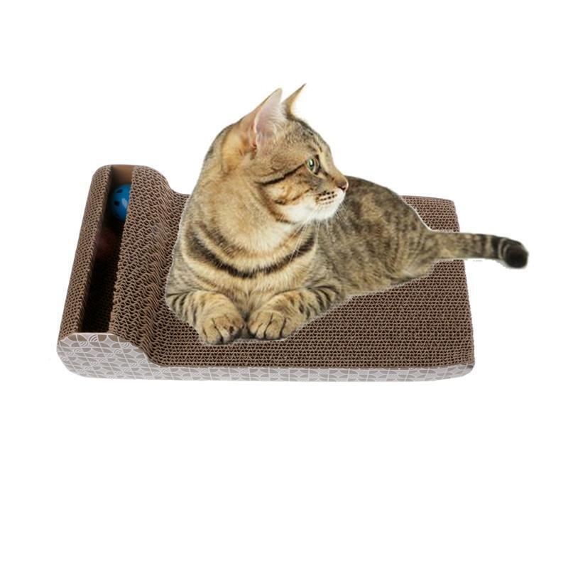 Cat Bed Scratching Pad Sofa Soft Pet Rest Square Pillow Cat House With Play Ball