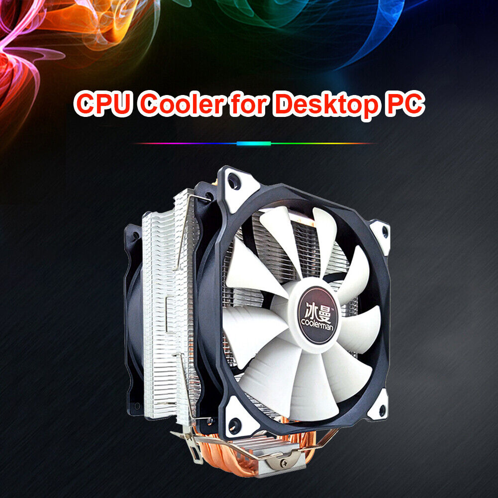 SNOWMAN MT6 12cm CPU Cooler Fan 6 Heat Pipes 4 Pin Heatsink (Dual Fan)