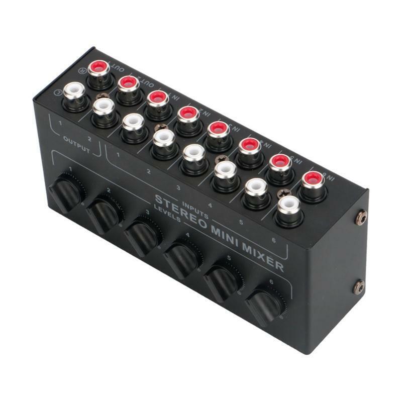 Highest Sound Quality 6 Channel Line Passive Mixer No External Power Supply