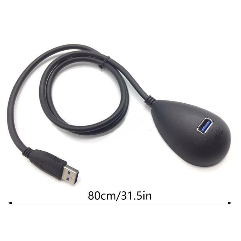 USB 3.0 Extension Cable w/ Pedestal 5Gbp/s Male to Female Fast Data Cable for PC