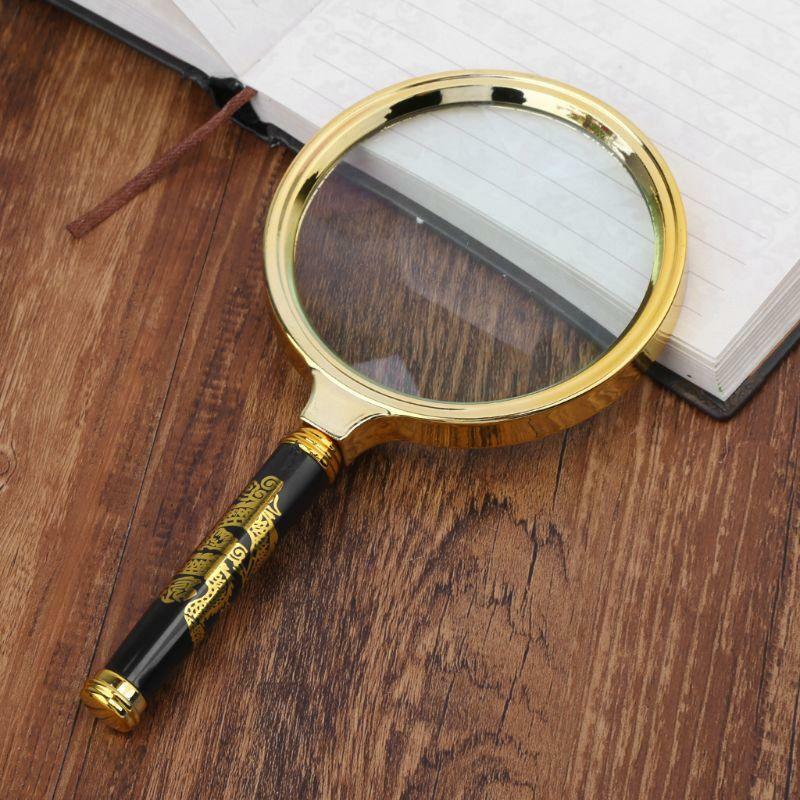 10X 90mm Handheld Magnifier Reading Map Newspaper Magnifying Glass Jewelry Loupe